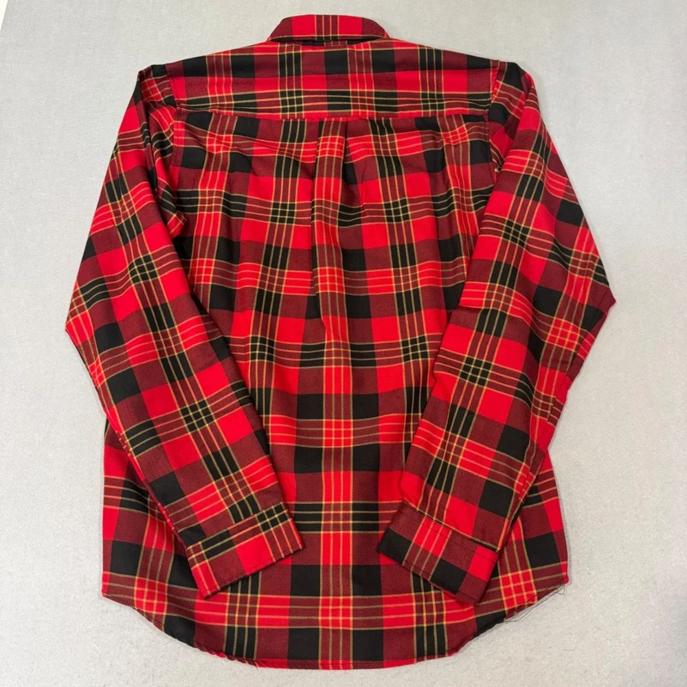 Dixxon Flannel Shirt Mens LT Red Black The Menace D-Tech Plaid Long Sleeve